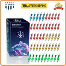 50pcs Poseidon Tattoo Cartridge Needles Mixed Size Assorted Round Liner Shader