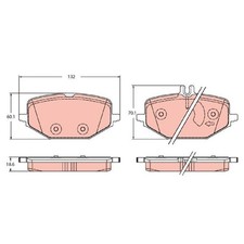 Satz Bremsbeläge Bremsklötze hinten für Mercedes GLE C167 V167 GLS X167 | 549 Satz Bremsbeläge Bremsklötze hinten für Mercedes GLE C167 V167 GLS X167 | 549