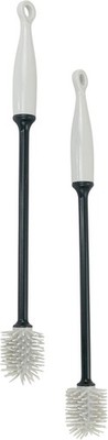 2-Pack Silicone Bottle Brush, 12-Inch Gray Clean Water Bottles, Shakers, Mixers