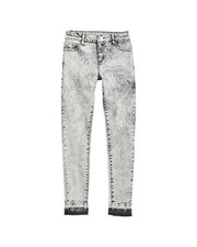 Tractr Jeans Diane Mid Rise Skinny Pant With Released Hem
