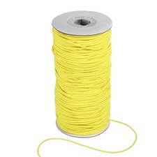 Stretchy String for Bracelets, 2mm Elastic Crystal Thread Cord, Yellow