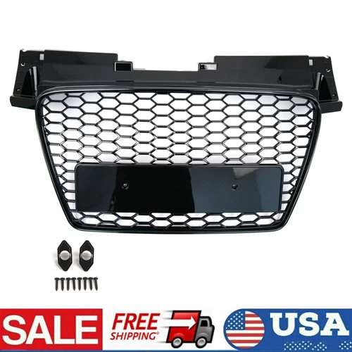 Front Bumper Radiator Grille Black For Audi TT TTS MK2 2007-2014 8J0853651L