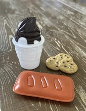 Vtg McDonald’s Pretend Play Food Dessert Lot Hot Fudge Sundae Apple Pie Cookies