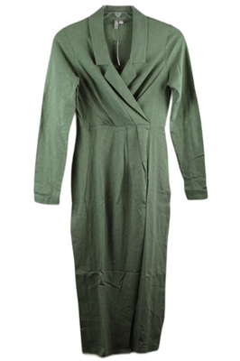 green long sleeve dress asos ASOS DESIGN long sleeve mesh midi dress in green smudge print