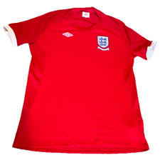 UMBRO South Africa football/ soccer jersey red/white England - vintage 