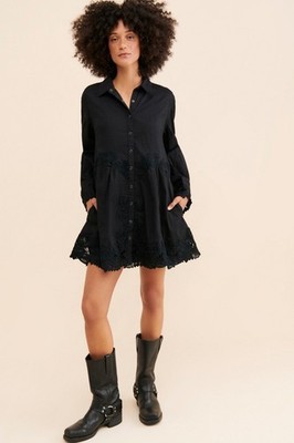 knit mini dress white Ulla Johnson Vittoria Knit Mini Dress with Fringe