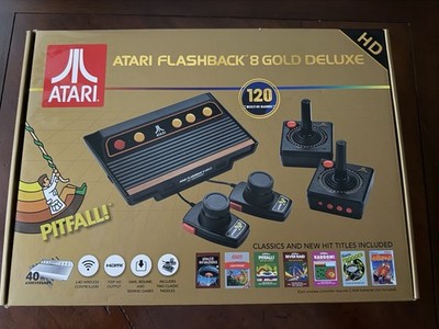 Atari Flashback 8 Gold Deluxe Anniversary Ed HD Console W/Wireless