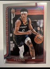 Jeremiah Fears 2025–26 Topps Chrome Basketball #257 –  Rookie Card –  Pelicans