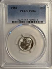 1950 Roosevelt Proof Dime 10C, PCGS PR66