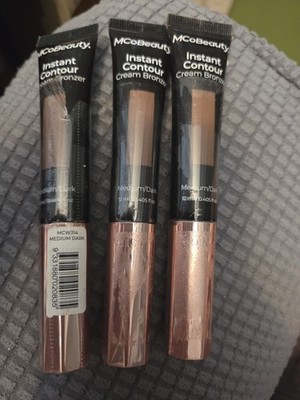 MCoBeauty Instant Contour Cream Bronzer Beauty Wand~New~3 Pack~ Med/Dark Sealed