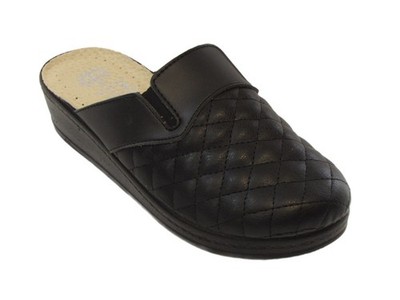 Dr. Punto Rosso Medical Comfort 202 Leder Slipper Damen Ladies Sandale Clogs