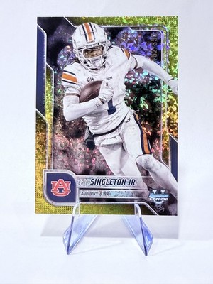 2025 Bowman U Chrome Eric Singleton Jr. #186 Yellow Mini-Diamond Refractor /350 