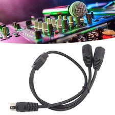 Hot 6 Pin DIN Male To 2 Female Sockets Splitter Cable Multifunctional 6 Pin DIN
