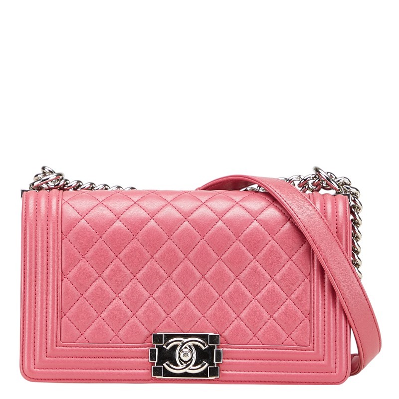 Chanel Matelasse Boy Coco Chain Shoulder Bag in Lambskin r8_0707