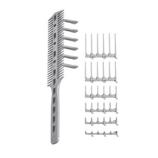 Compact Hair Cutting Tool - Scissor Clipper Over Comb with Instructional Guides