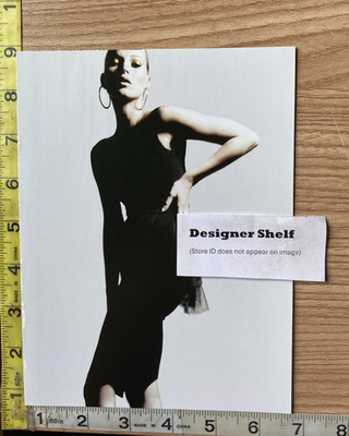 Kate Moss In Black Marios Schwab Dess 2006 Campaign Fashion Book Photograph