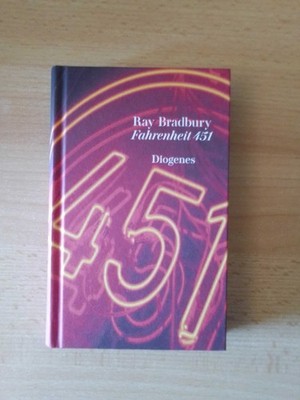 Fahrenheit 451 von Ray Bradbury (Roman, Diogenes, Hardcover Klein, Deutsch)