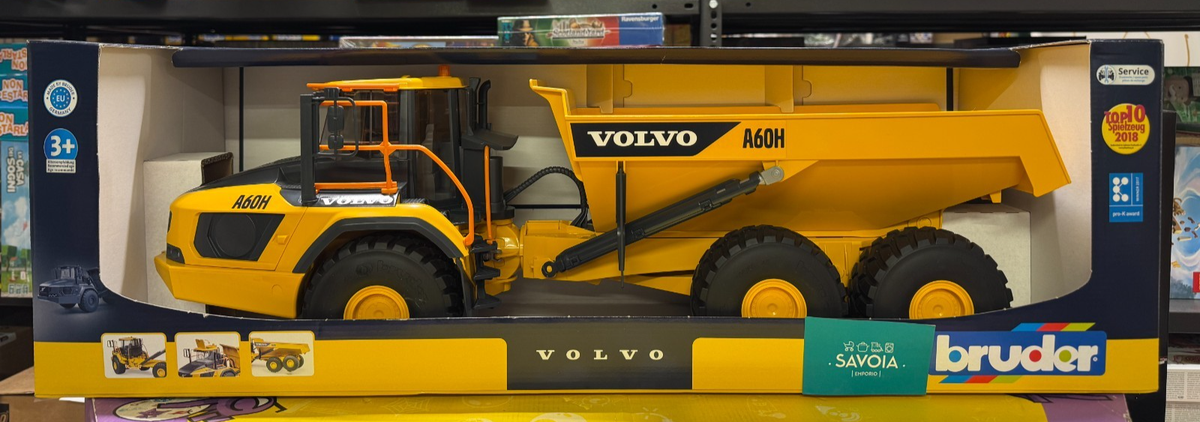 BRUDER 02455 CAMION ARTICOLATO CON CASSONE RIBALTABILE VOLVO