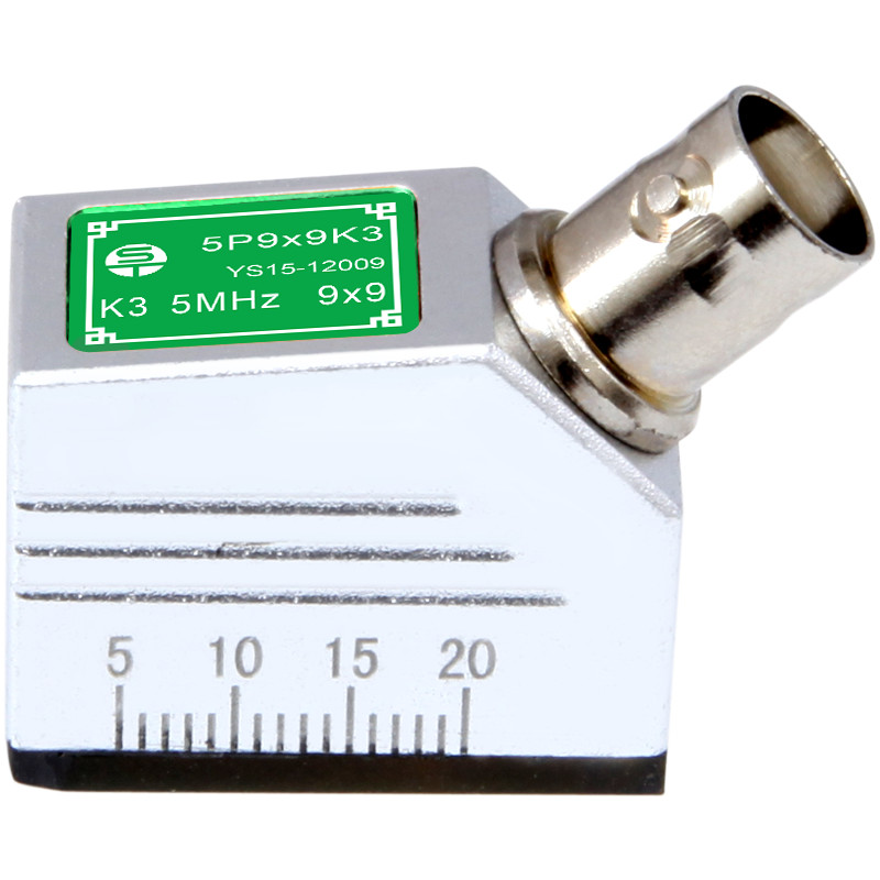 YUSHI Ultrasonic Angle Beam Transducer 5MHz 9x9mm 71.6 Degree BNC on Side