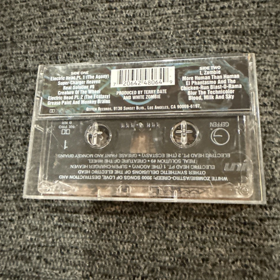 Astro-Creep: 2000 - White Zombie Cassette Tape W/ Cover - Excellent Condition Foto 3 de 4