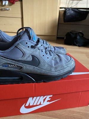 Nike Air Max 90 Herren Sneaker Grau/Schwarz EU 40,5 Low Top Schnürung