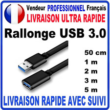 Rallonge USB 3.0 Mâle/Femelle 1m/2m/3m Haut Débit Qualité Premium