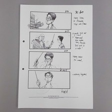 Harry Potter Sorcerers Stone Original Storyboard Harry Tries First Wand Sc 60