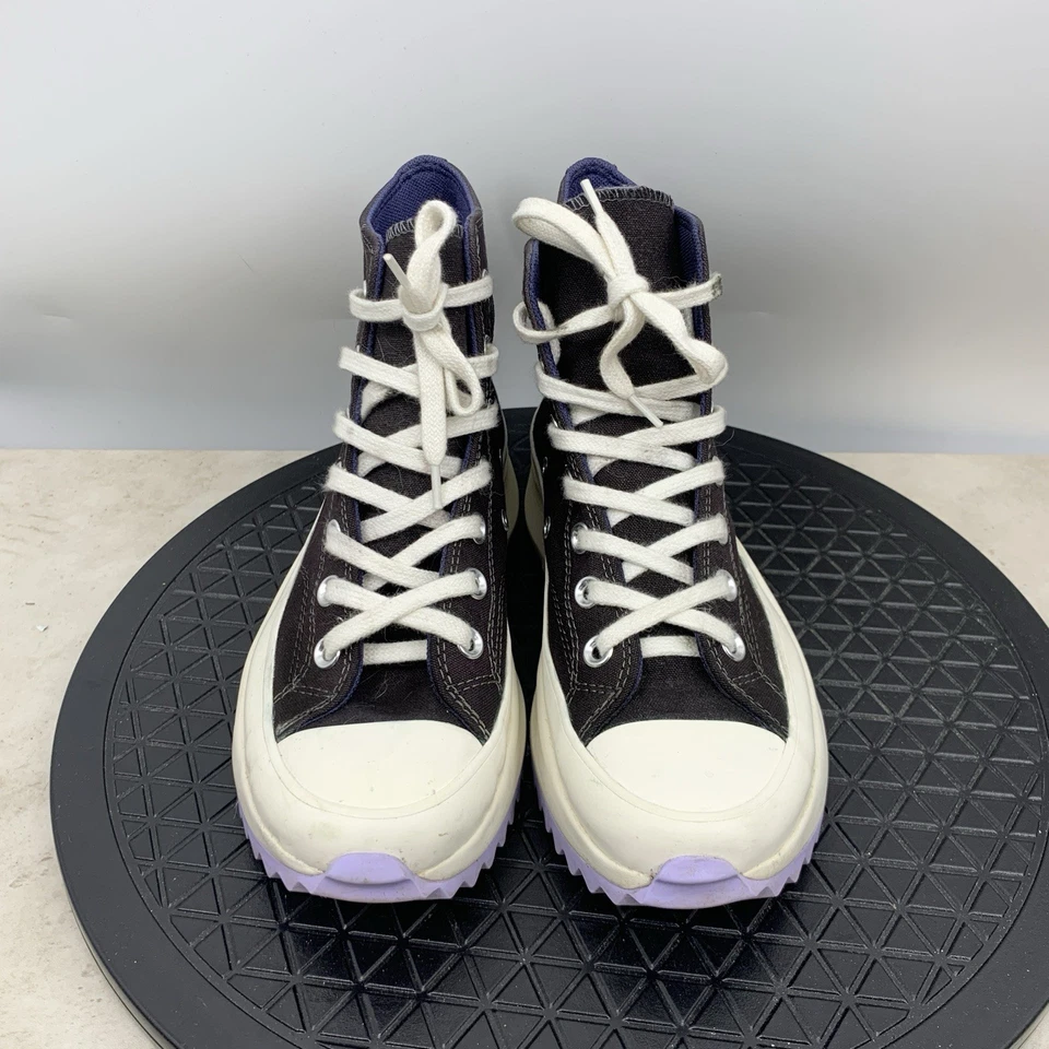Zapatillas deportivas Converse Run Star Hike plataforma para mujer talla 7 zapatos negro púrpura puntera Foto 3 de 4