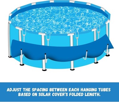 4 Pack Solar Pocket Solar Cover Holder Tube Set For Above Ground Swimming Pools