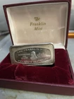 Franklin Mint 1000 Grains Solid Sterling Silver Bar