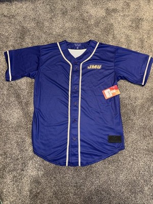 ProSphere James Madison JMU Jersey Men s XL Purple Button Baseball Shirt NWT