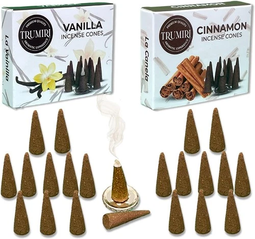 Huge Sale Vanilla and Cinnamon Incense cones combo pack 20 Incense cones