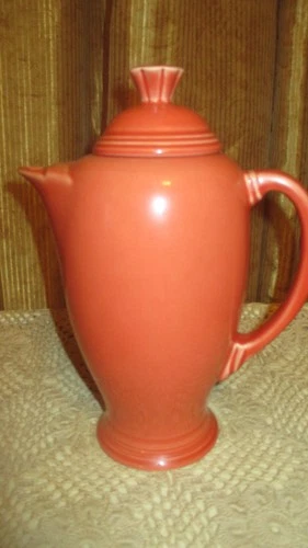 Fiesta Coffee Pot Server w/Lid 1st Quality Ex PERSIMMION RETIRED COLOR NEW