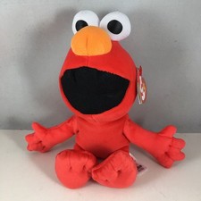 TY Beanie Baby Babies - ELMO 6" Sesame Street Soft Plushy Stuffed Toy NEW MWMTs