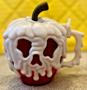 Disney Parks Red Poison Apple Stein Mug Cup Glow in the Dark Snow White