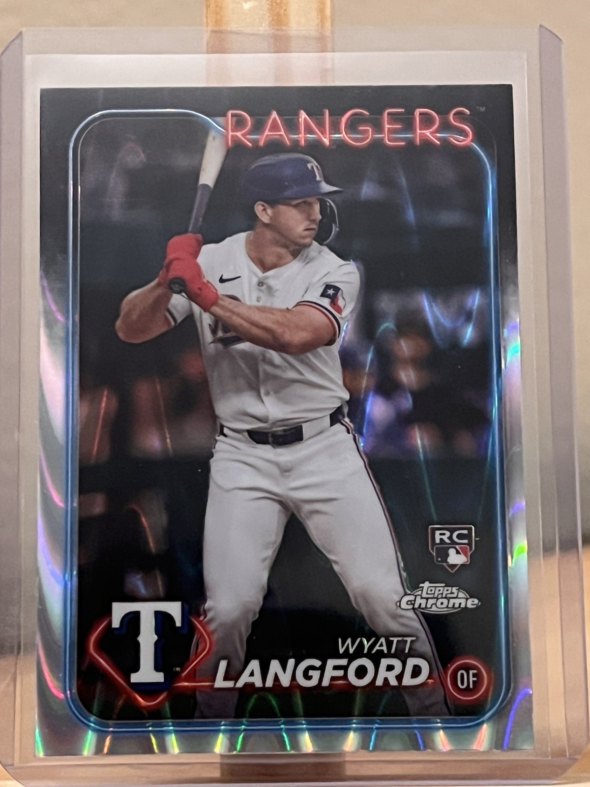 2024 Topps Chrome - Wyatt Langford #122 RayWave Refractor (RC)