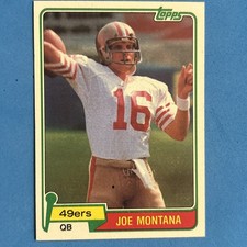 1981 Topps - Joe Montana #216 (RC) 2 AI GRADES Card Boss- 8, Grader Pro 8,8,8,7