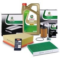 Castrol Inspektionspaket FÜR Seat Cordoba Ibiza Skoda Fabia VW Polo 1.4 1.9 TDI