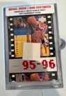Michael Jordan Game Worn Swatch Card 1990-91 Bulls Championship Jacket Mears 🐐