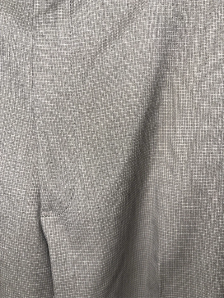 JB Britches Pants Made in Italy 100% Wool Light Gray Flat Panel Front 44R X 35 - Image 2 of 4