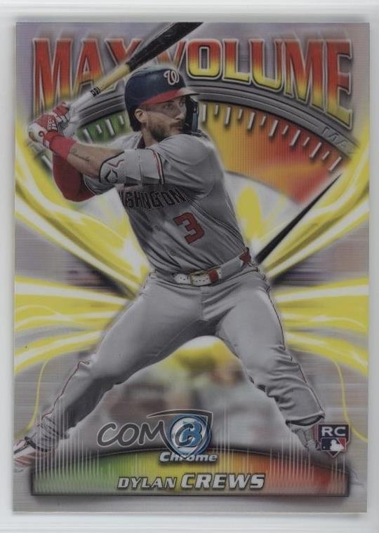 2025 Bowman Chrome Max Volume Dylan Crews #MV-9 Rookie RC tw0