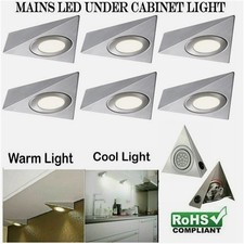 LED Triangle Light Kitchen Under Cabinet Cupboard Shelf Closet Counter Spotlight