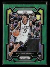 2023-24 Panini Prizm #127 Keyonte George Prizms Green Rookie Utah Jazz