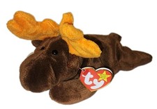 ST Ty Beanie Baby - CHOCOLATE the Moose 9 Inch MWMT Plush Stuffed Animal Toy