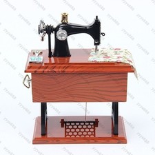 Vintage Mini Nähmaschine Spieluhr Sartorius Musical Dekoration Geschenk Toys DE