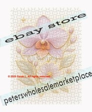 500 piece jigsaw puzzle Celestial orchid bloom raised look metallic floral ether