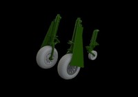P-51B/C Wheels Block Tread 2 / 1:48 - Eduard 648991