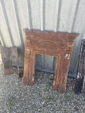 Victorian Iron Fireplace Insert And Mantlepiece