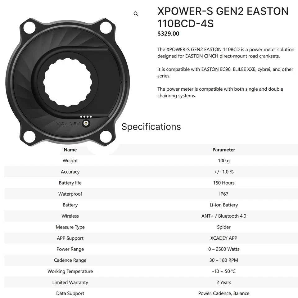  Juego de bielas de fibra de carbono para bicicleta de grava de carretera 110BCD 2X plato doble   Foto 4 de 4