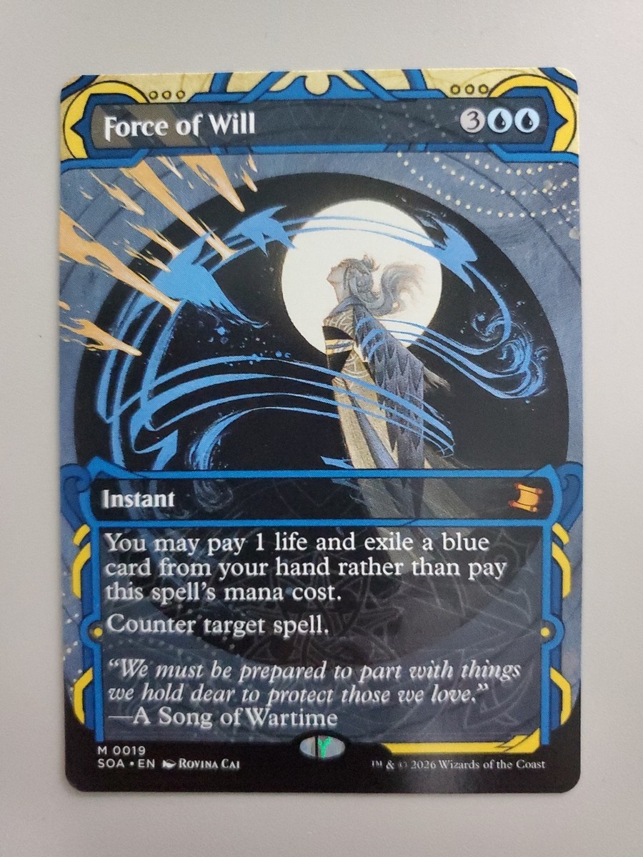 rare force of will cards MTG Force of Will Secrets of Strixhaven: Mystical Archive Regular Mythic
